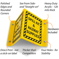 Spill Kit & HazMat Supplies Sign
