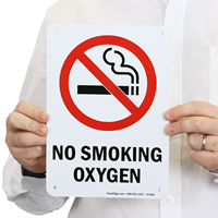 No Smoking Oxygen (symbol) Sign