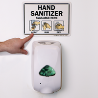 Hand Sanitizer Available Here Sign