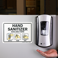 Hand Sanitizer Available Here Sign