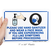Please Use Hand Sanitizer Face Mask Sign