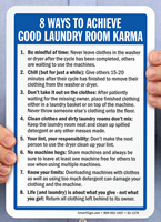 Good Laundry Room Karma Sign