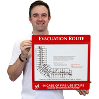 Evacuation Route Map Holder
