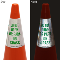 Do Not Drive Or Park On Grass Cone Collar
