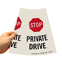 Stop Private Driveway Cone Collar