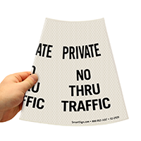 Private No Thru Traffic Cone Collar