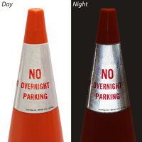 No Overnight Parking Cone Collar