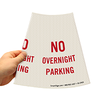No Overnight Parking Cone Collar