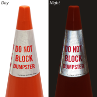 Do Not Block Dumpster Cone Collar