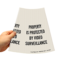 Property Is Protected By Video Surveillance Cone Collar