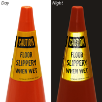Caution Floor Slippery When Wet Cone Collar