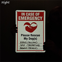 In Case Of Emergency Please Rescue My Dog Sign