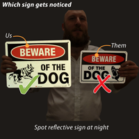 Beware Of The Dog Warning Sign