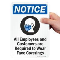 Notice Face Covering Sign
