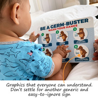 Be A Germbuster! Join 'Scrub Club' Sign