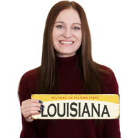 Welcome To Pelican State Vintage Louisiana Sign
