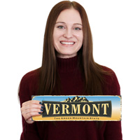 The Green Mountain State Vintage Vermont Sign