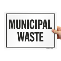 Municipal Waste Vehicle Safety Decal