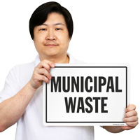 Municipal Waste Vehicle Safety Decal