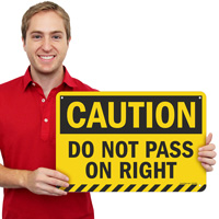 Vehicle Stops And Backs Frequently OSHA Caution Sign