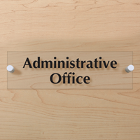 Administrative Office ClearBoss Sign