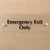 Emergency Exit Only ClearBoss Sign