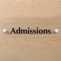Admissions ClearBoss Sign