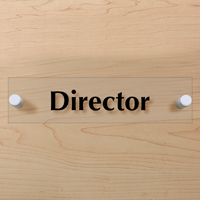 Director ClearBoss Sign