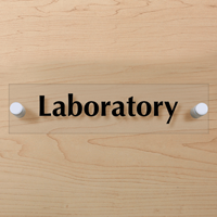 Laboratory ClearBoss Sign