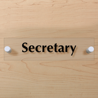 Secretary ClearBoss Sign