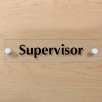 Supervisor ClearBoss Sign