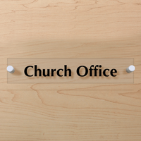 Church Office ClearBoss Sign