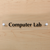 Computer Lab ClearBoss Sign