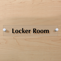 Locker Room ClearBoss Sign