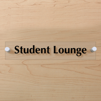 Student Lounge ClearBoss Sign