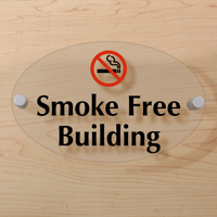 Smoke Free Building ClearBoss Sign