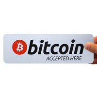 Bitcoin Printed Sign