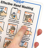 ShowCase Effective Hand Washing Wall Sign
