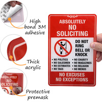 No soliciting sign