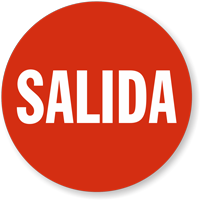 Spanish Salida Slipsafe™ Floor Sign