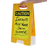 Caution Blank Fold-Ups® Floor Sign
