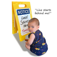 Notice FloorBoss XL™ Free-Standing Sign