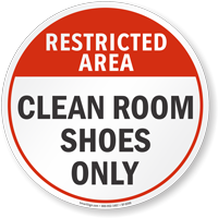 Restricted Area SlipSafe™ Floor Sign