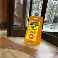 Wet Floor Closed For Cleaning Caution Sign
