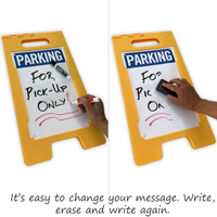 Write On Surface Parking Standing Floor Sign