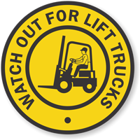 Watch Out For Lift Trucks SlipSafe Floor Sign