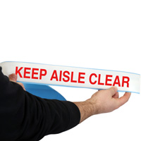 Keep Aisle Clear Superior Mark Floor Message Tape