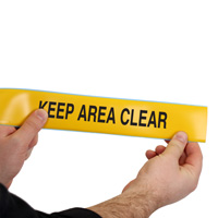 Keep Area Clear Superior Mark Floor Message Tape