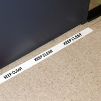 Keep Clear Superior Mark Floor Message Tape