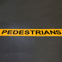 Pedestrians Only Superior Mark Floor Message Tape